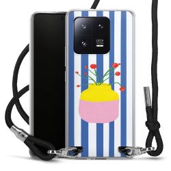 New Carry Case Transparent Stoff schwarz/silber