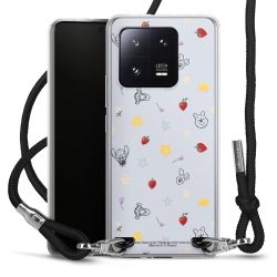 New Carry Case Transparent Stoff schwarz/silber