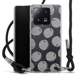 New Carry Case Transparent Stoff schwarz/silber