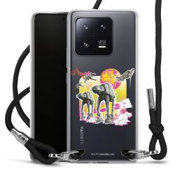 New Carry Case Transparent Stoff schwarz/silber