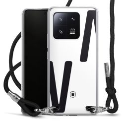 New Carry Case Transparent Stoff schwarz/silber