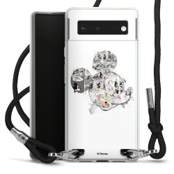 Carry Case Transparent Fabric black/silver