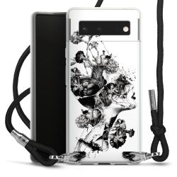 Carry Case Transparent Fabric black/silver