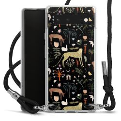 New Carry Case Transparent Stoff schwarz/silber