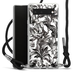 Carry Case Transparent Fabric black/silver