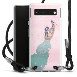 Carry Case Transparent Fabric black/silver