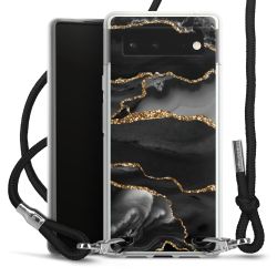 Carry Case Transparent Fabric black/silver