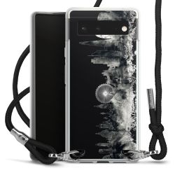 Carry Case Transparent Fabric black/silver