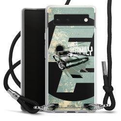 Carry Case Transparent Fabric black/silver