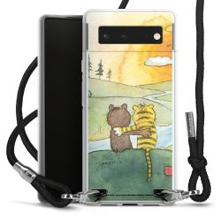 New Carry Case Transparent Stoff schwarz/silber