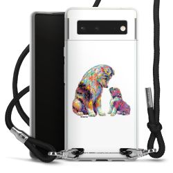 New Carry Case Transparent Stoff schwarz/silber