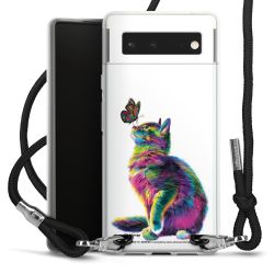 New Carry Case Transparent Stoff schwarz/silber