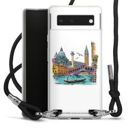 New Carry Case Transparent Stoff schwarz/silber