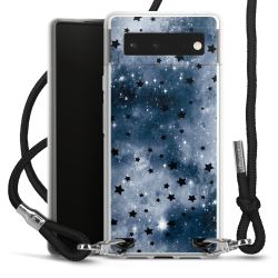 New Carry Case Transparent Stoff schwarz/silber