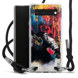 New Carry Case Transparent Stoff schwarz/silber