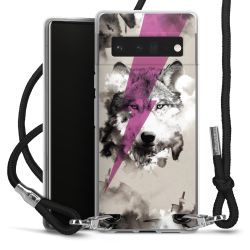 Carry Case Transparent Fabric black/silver