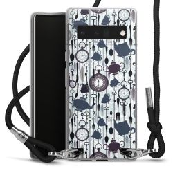 Carry Case Transparent Fabric black/silver