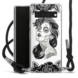 Carry Case Transparent Fabric black/silver