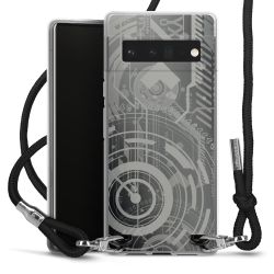 Carry Case Transparent Fabric black/silver