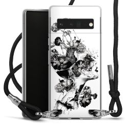 Carry Case Transparent Fabric black/silver