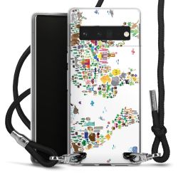 Carry Case Transparent Fabric black/silver