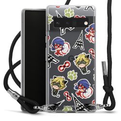 Carry Case Transparent Fabric black/silver