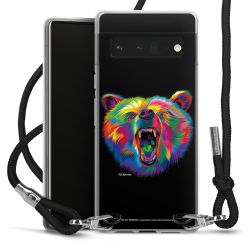 New Carry Case Transparent Stoff schwarz/silber