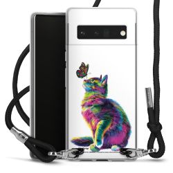 New Carry Case Transparent Stoff schwarz/silber