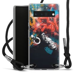 New Carry Case Transparent Stoff schwarz/silber