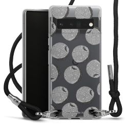 New Carry Case Transparent Stoff schwarz/silber