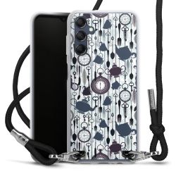 Carry Case Transparent Fabric black/silver