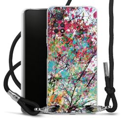 Carry Case Transparent Fabric black/silver