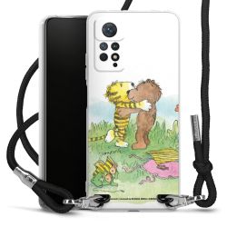 New Carry Case Transparent Stoff schwarz/silber