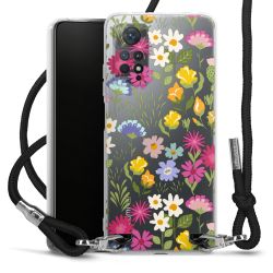 New Carry Case Transparent Stoff schwarz/silber