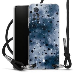 New Carry Case Transparent Stoff schwarz/silber