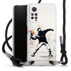 New Carry Case Transparent Stoff schwarz/silber