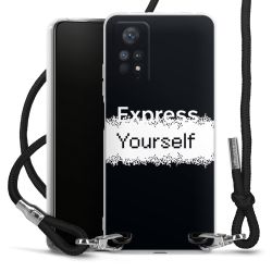 New Carry Case Transparent Stoff schwarz/silber