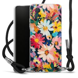 New Carry Case Transparent Stoff schwarz/silber