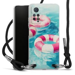 New Carry Case Transparent Stoff schwarz/silber