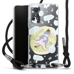 New Carry Case Transparent Stoff schwarz/silber