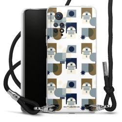 New Carry Case Transparent Stoff schwarz/silber