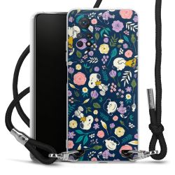 New Carry Case Transparent Stoff schwarz/silber