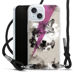 Carry Case Transparent Fabric black/silver