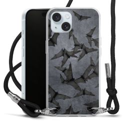 Carry Case Transparent Fabric black/silver