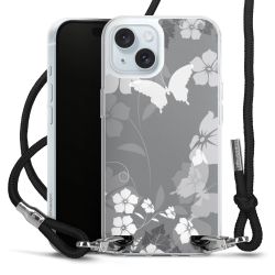 Carry Case Transparent Fabric black/silver