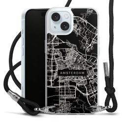 Carry Case Transparent Fabric black/silver