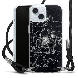 Carry Case Transparent Fabric black/silver