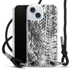 Carry Case Transparent Fabric black/silver