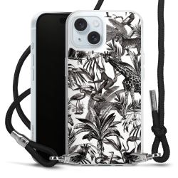 Carry Case Transparent Fabric black/silver