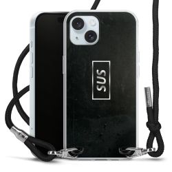 Carry Case Transparent Fabric black/silver